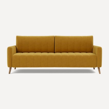 Диван прямой Маркфул Velvet Yellow